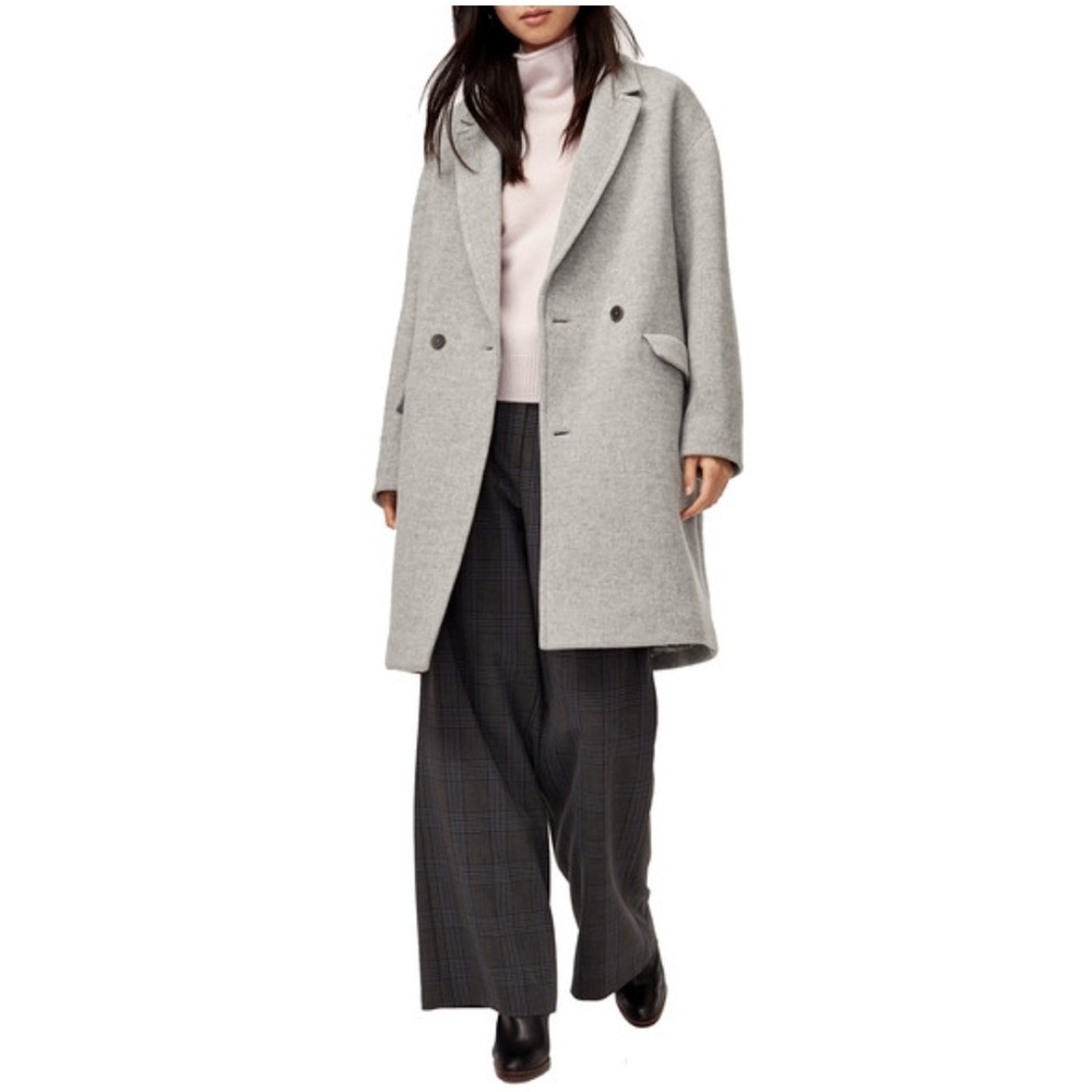 Wilfred Double-Breasted Gray Coat Size 1 / XS